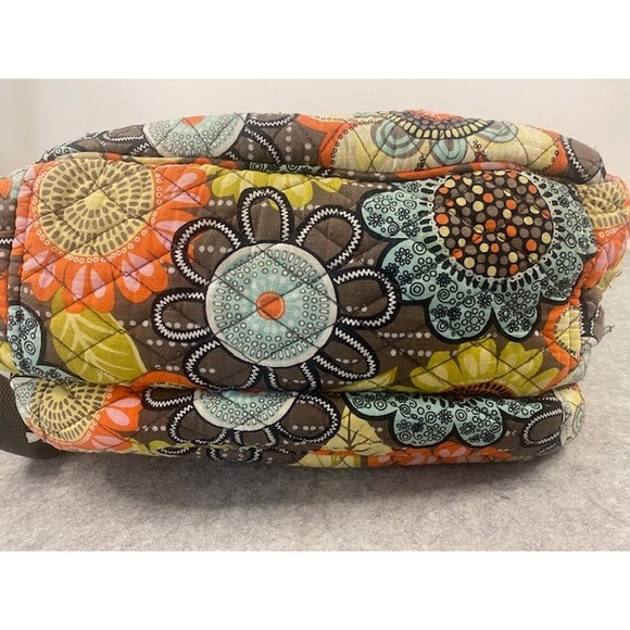 Vera Bradley Quilted Floral Sunflower Print Laptop Backpack - Picture 4 of 10